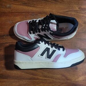 NEW BALANCE 480 WHITE/ROSEWOOD/BLACK UNISEX SNEAKERS